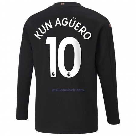 Maillot de Foot Manchester City Sergio Agüero 10 Extérieur 2020-21 Manches Longues Maillot de Foot Manchester City Sergio Agüero 10 Extérieur 2020-21 Manches Longues